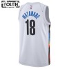 Maillot Basket Enfant Brooklyn Nets Yuta Watanabe 18 2022-23 Nike City Edition Blanc Swingman